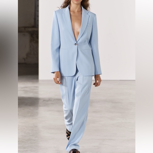 ZARA ZW COLLECTION STRAIGHT LEG PANTS - Picture 2 of 3